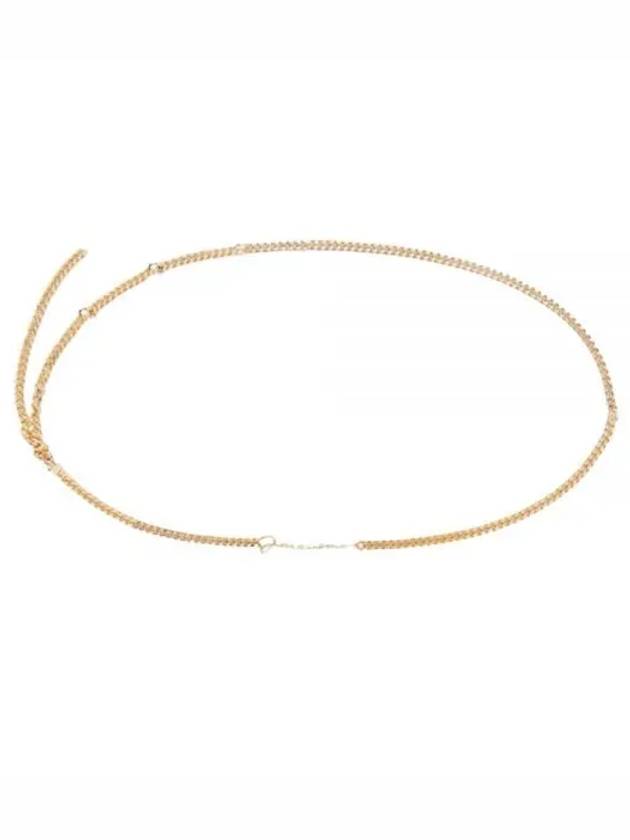 Women's Signature Logo Charm Chain Belt Gold - JACQUEMUS - BALAAN.