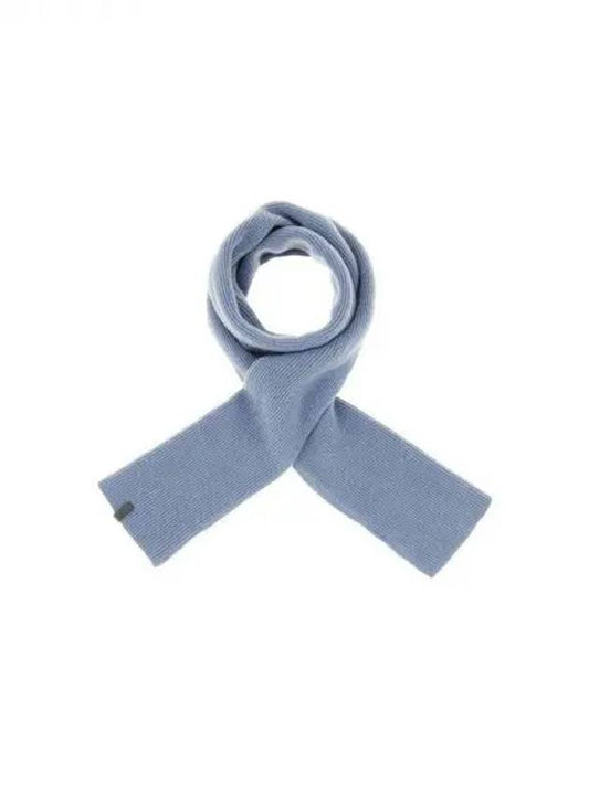 Women s Monili Label Cashmere Knit Scarf Blue 271078 - BRUNELLO CUCINELLI - BALAAN 1