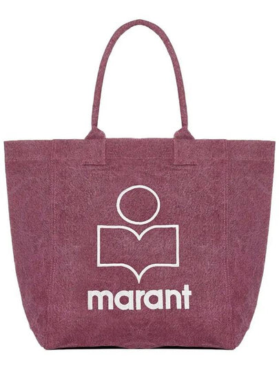 Yenky Logo Washed Cotton Tote Bag Purple - ISABEL MARANT - BALAAN 2