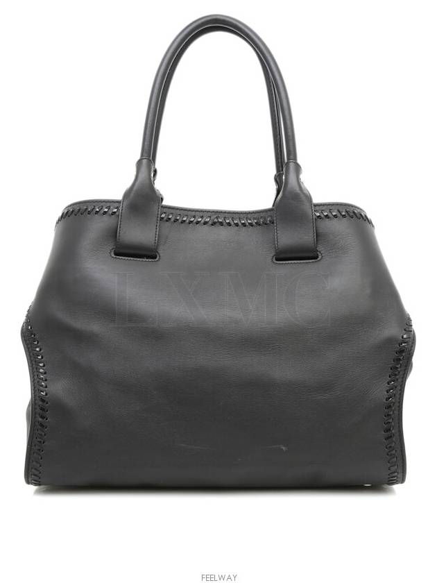 Black Stitch Cape Tote Shoulder Bag Cabas - TOD'S - BALAAN 4