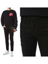 Men's Logo Super Disadded Stretch Skater Skinny Jeans Black - DSQUARED2 - BALAAN.