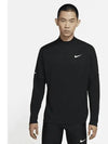 Dri Fit Element Half Zip Running Long Sleeve T-Shirt Black - NIKE - BALAAN 2