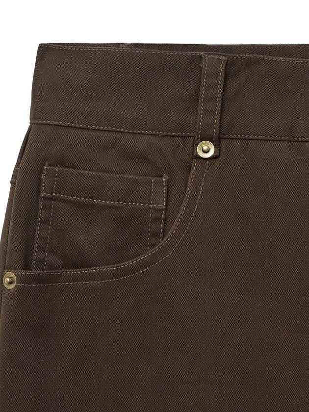 Moleskine Cinchback Flare Pants Brown - NOIRER - BALAAN 11