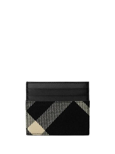 Tall Check Card Wallet Black - BURBERRY - BALAAN 2