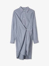 Seen Stripe Cotton Shirt Midi Dress Blue - ISABEL MARANT - BALAAN 2