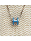 Mini Pop H Pendant Necklace Silver - HERMES - BALAAN 5