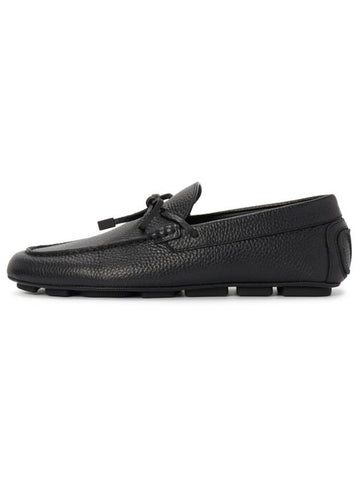 V logo signature driving shoes black - VALENTINO - BALAAN 1