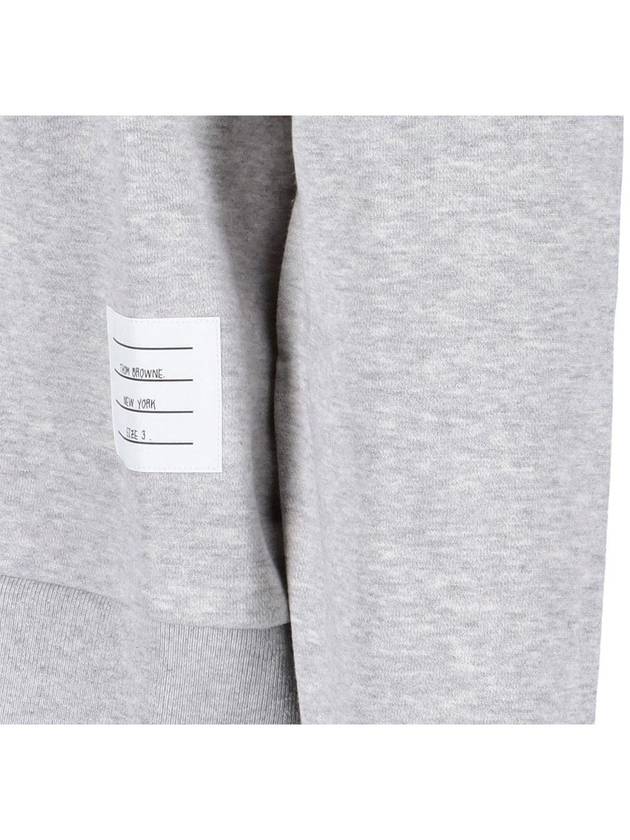 Classic Loopback Terry Tonal 4-Bar Relaxed Fit Crewneck Sweatshirt Pale Grey - THOM BROWNE - BALAAN 7