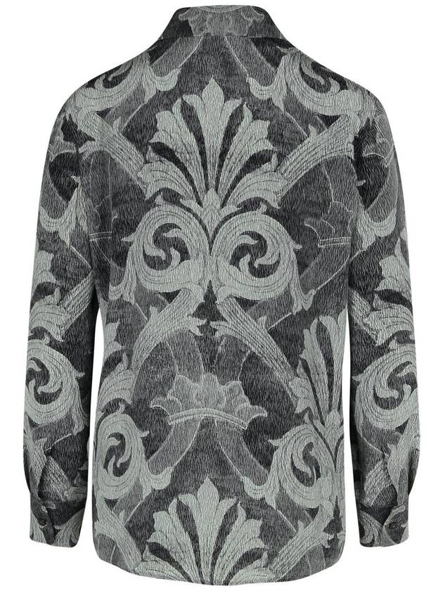 Etro Grey Silk Shirt - ETRO - BALAAN 3