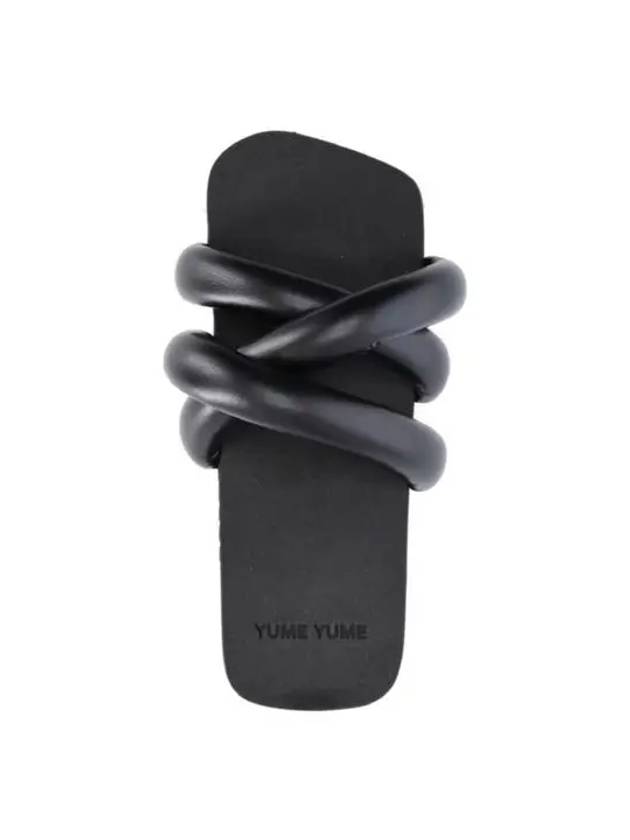 YUME Yumeyume Women s Black Crossover Strap Sandals TS0002BLACK - JW ANDERSON - BALAAN 4