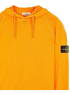 Men's Waffen Patch OLD Treatment Cotton Hoodie Orange - STONE ISLAND - BALAAN 4