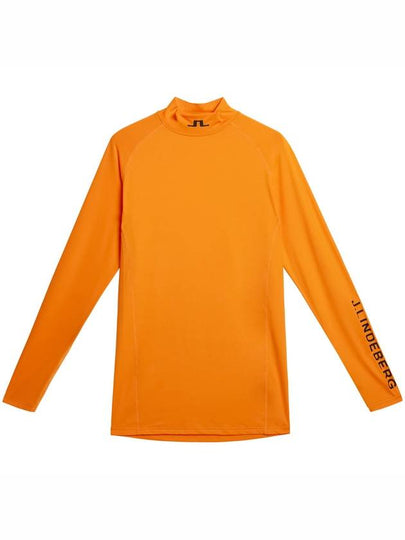 Men's Aelo Soft Compression Long Sleeve T-Shirt Persimmin Orange - J.LINDEBERG - BALAAN 2