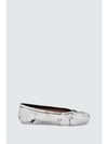 Tabi Leather Ballerina Flat Shoes White - MAISON MARGIELA - BALAAN 1