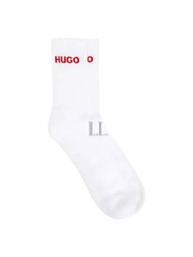 Logo Socks 6 Sets White - HUGO BOSS - BALAAN 2