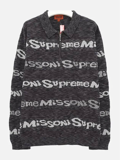 FW21KN86 BLK half zipup knit - SUPREME - BALAAN 2