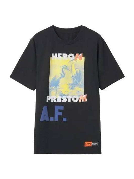 Heron Preston Authorized Short Sleeve T Shirt Black Lemon Tee - HERON PRESTON - BALAAN 1