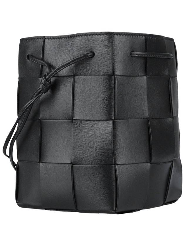 Intrecciato Cassette Small Bucket Bag Black - BOTTEGA VENETA - BALAAN 5