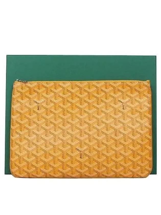 PVC special yellow color Sena MM unisex clutch bag - GOYARD - BALAAN 1