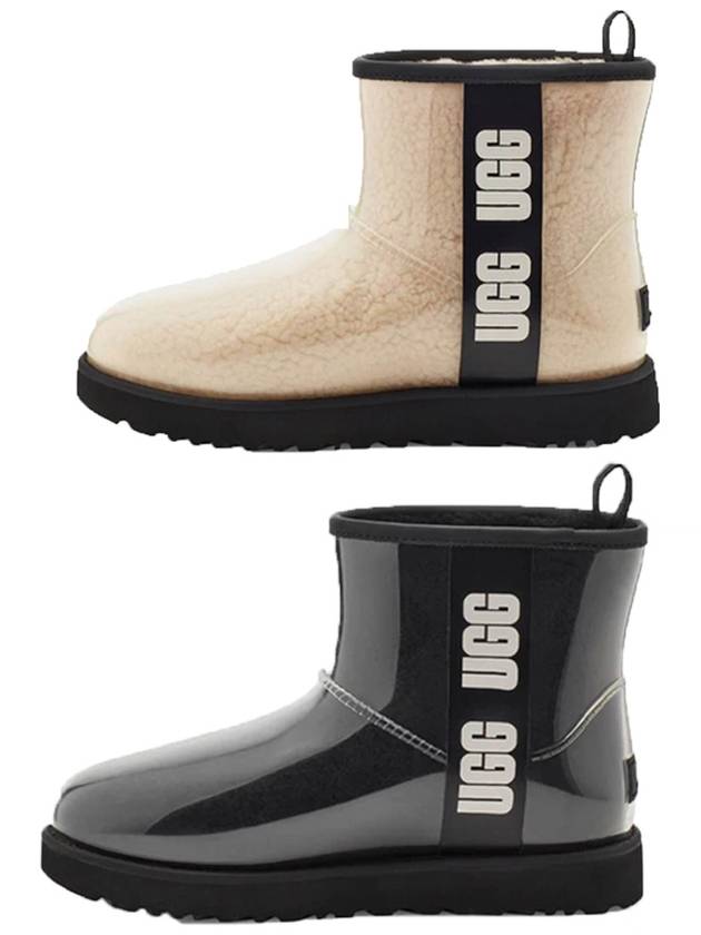 Women's Classic Clear Mini Rain Boots Natural - UGG - BALAAN 2