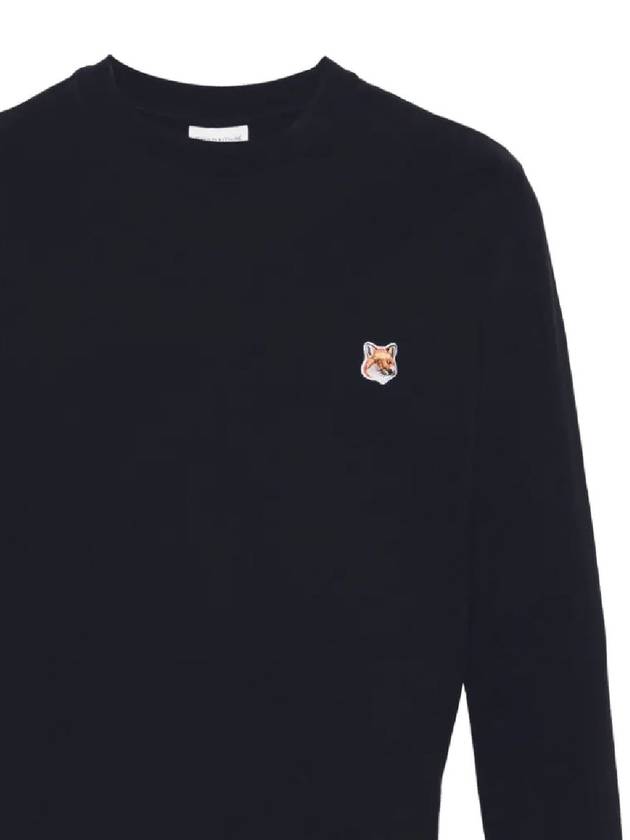 Fox Head Patch Regular Sweatshirt Midnight Blue - MAISON KITSUNE - BALAAN 3