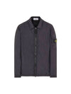 Crinkle Reps Nylon Garment Dyed Overshirt Zip Up Jacket Black - STONE ISLAND - BALAAN 1