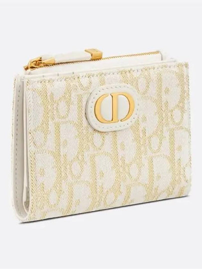 30 Montaigne Dahlia Wallet Gold Tone Jacquard S2197UNRG M01E - DIOR - BALAAN 2