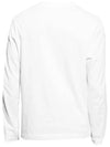 Small Heart Logo Long Sleeve T-Shirt White - AMI - BALAAN 4