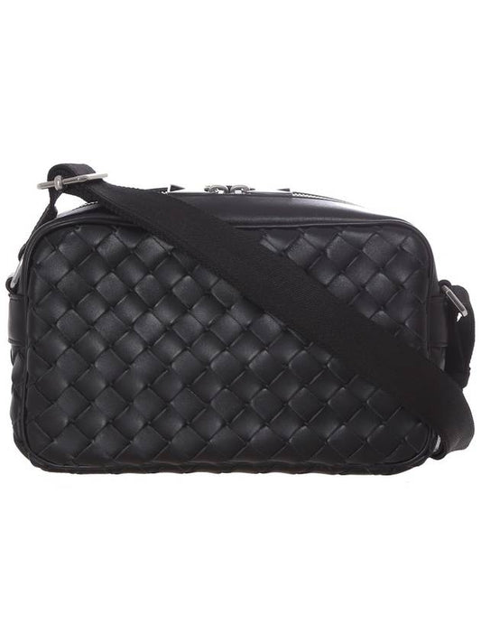 Classic Intrecciato Small Camera Cross Bag Black - BOTTEGA VENETA - BALAAN 2