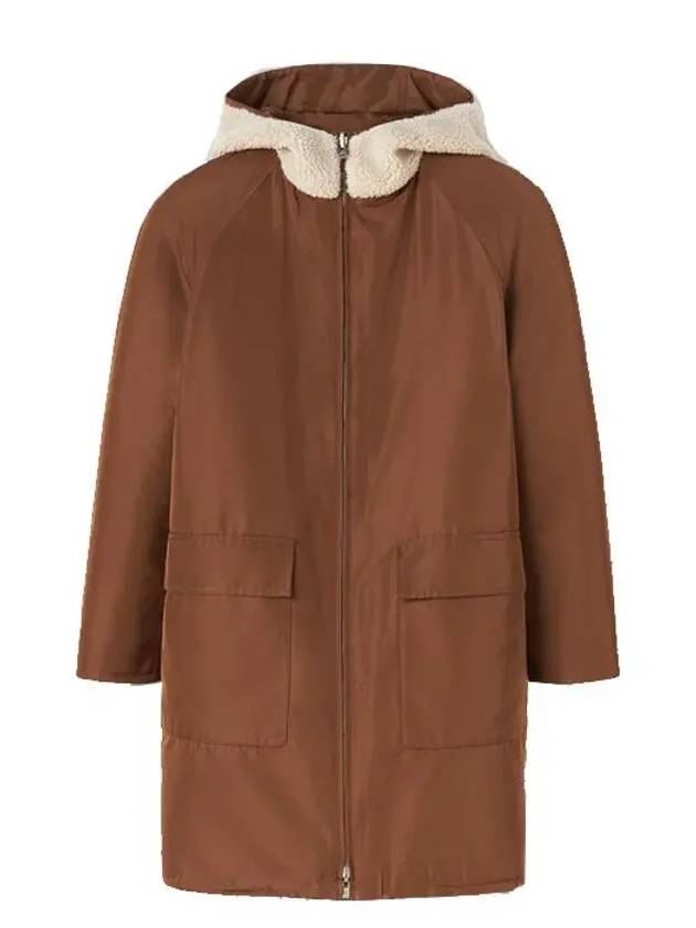 Conway Reversible Parka Brown Beige - LORO PIANA - BALAAN 4