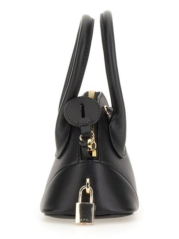 WoMen's Emma Mini Leather Tote Bag Black - A.P.C. - BALAAN 5