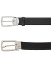 Men's Casual Leather Belt Black - MONTBLANC - BALAAN 3