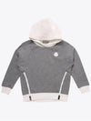 White Gray Kids Hooded Sweatshirt 8G73010 809B3 986 - MONCLER - BALAAN 1