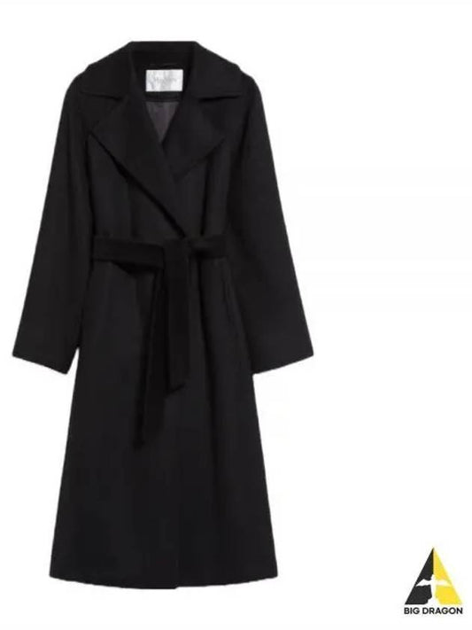 Manuela Icon Cashmere Single Coat Black - MAX MARA - BALAAN 2