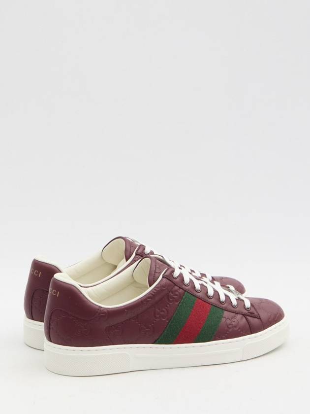 Ace Web low top sneakers red - GUCCI - BALAAN 4