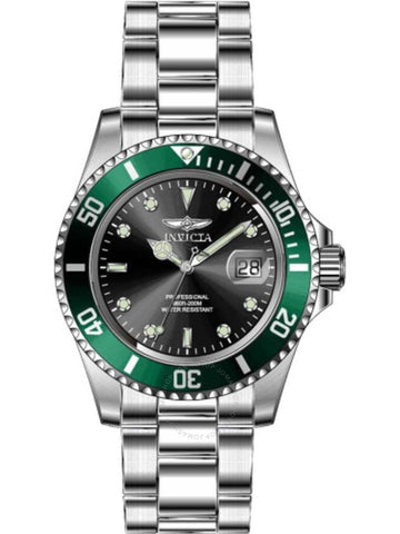 Invicta Pro Diver Date Quartz Black Dial Green Bezel Men's Watch 47353 - INVICTA - BALAAN 1