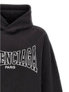 Paris logo print hooded sweatshirt - BALENCIAGA - BALAAN 4