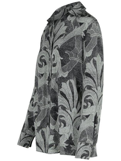 Etro Grey Silk Shirt - ETRO - BALAAN 2