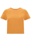 Baby Fox Patch Baby Short Sleeve T-Shirt Orange - MAISON KITSUNE - BALAAN 2