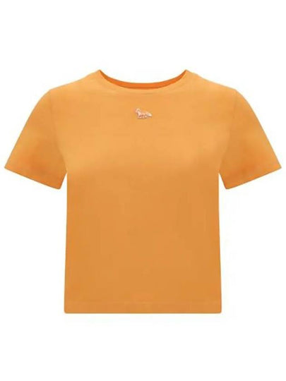 Baby Fox Patch Baby Short Sleeve T-Shirt Orange - MAISON KITSUNE - BALAAN 2