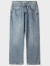 DPT 002 Damaged washed denim pants light blue - INDUST - BALAAN 4