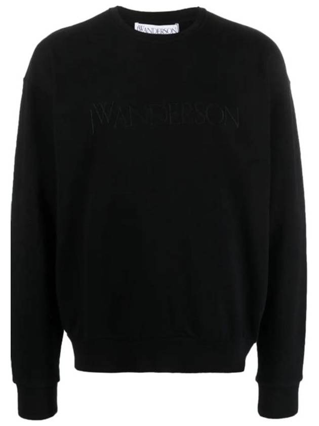 Embroidered Logo Sweatshirt Black - JW ANDERSON - BALAAN 2