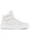 Sporty Mix Logo High Top Sneakers White - GANNI - BALAAN 2