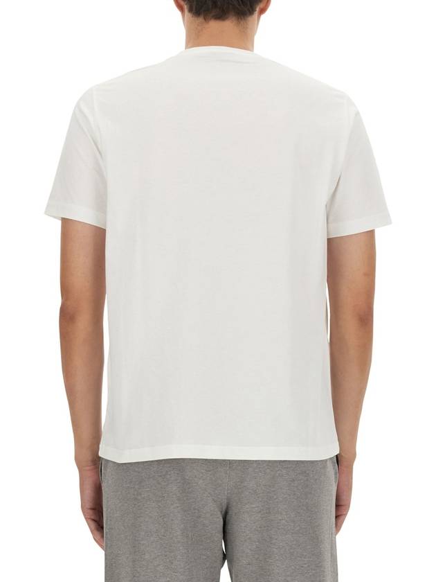 Zebra Logo Crew Neck Cotton Short Sleeve T-Shirt White - PAUL SMITH - BALAAN 4