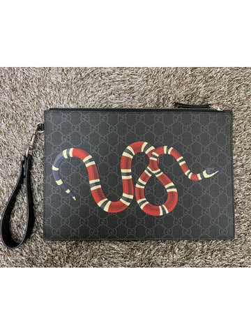 Kingsnake Clutch Black - GUCCI - BALAAN 1