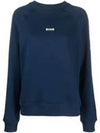 Micro Logo Cotton Sweatshirt Navy - MSGM - BALAAN 2