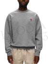 Small Heart Logo Sweatshirt Grey - AMI - BALAAN 6