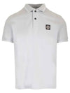 Stretch Cotton Pique Short Sleeve Polo Shirt Blue - STONE ISLAND - BALAAN 2