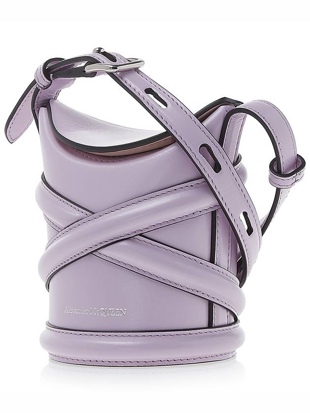 Curve Mini Cross Bag Lilac - ALEXANDER MCQUEEN - BALAAN.