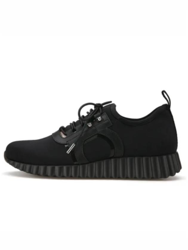 Rebekka Low-Top Sneakers Black - SALVATORE FERRAGAMO - BALAAN 4