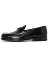 Brushed Leather Loafers Black - PRADA - BALAAN 4